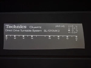 Technics SL-1210 MK2 Schriftzug /Decals für Klamotten / for Clothes - Bild 1 von 2