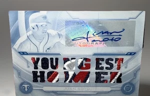 🤯 Juan Soto Auto 1/1 WHITE WHALE 🔥 RARE 2019 Topps Triple Threads Nasty Patch - Picture 1 of 2