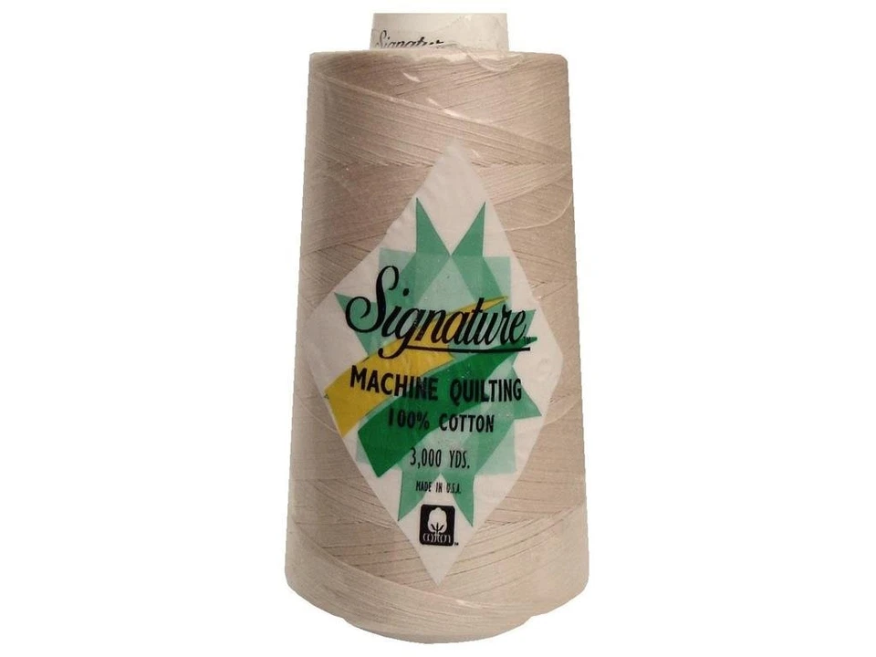 Signature Thread Cotton Qlt 40wt 3000yd Ivory Thread, Cotton - Image 1 of 1