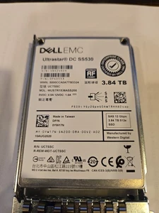 YW17N DELL 3.84TB Read Intensive SAS 12Gb/s 512e 2.5'' SAS SSD WUSTR1538ASS200 - Afbeelding 1 van 4