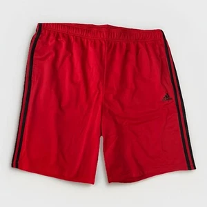 Pantalones Cortos Adidas Para Hombre 3 Rayas Talla 2XL IJ5981 Rojo Escarlata - Imagen 1 de 4