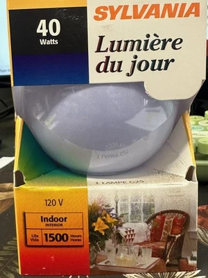 4 Bulbs Sylvania Daylight G25 40W 120V - Image 1 of 2