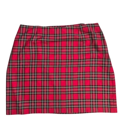 Talbots Woman Red Holiday Tartan Plaid Skirt A Line Festive Women Plus 22W - Image 1 of 4