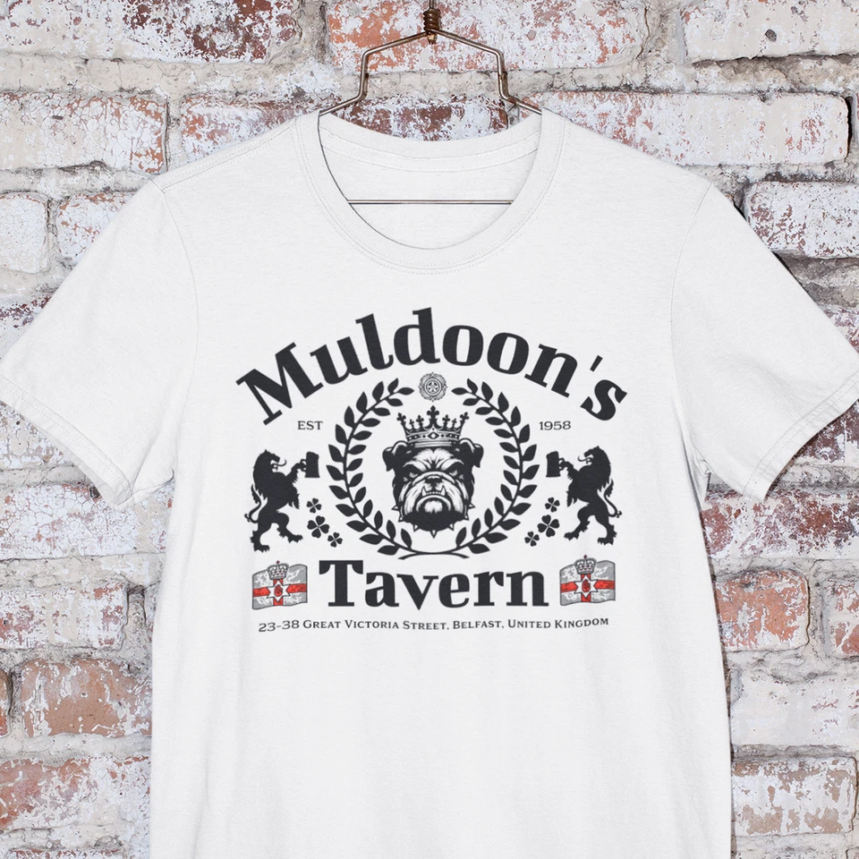 Muldoon's Tavern T Shirt, Beer Drinkers - Pub Crawl Tee, Belfast T Shirt - Image 1 of 1