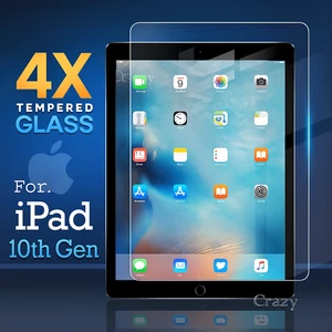 Pack Quad Verre Trempé 10ème Génération iPad 10.9" 2022 - Photo 1/9