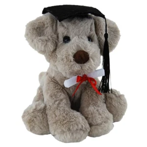 Elka Graduation Dog Rocky Plush 20cm Soft Toy Gift With Cap And Scroll - Bild 1 von 5