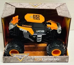NEW 2025 HTF MONSTER JAM JCB DIGATRON TRUCK 1:24 SCALE NIP - Picture 1 of 3