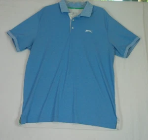 SLAZENGER Performance Golf Polo Shirt Men's XL Blue Comfort Classic - Picture 1 of 10