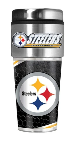Pittsburgh Steelers Coffee Mug Travel Tumbler - FAST Shipping!! (NFL) Cover