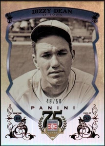 2014 Salón de la Fama Panini Marco Azul Rojo #25 Dizzy Dean - Casi Nuevo-Como Nuevo - Imagen 1 de 2