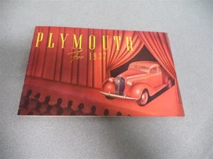 1937 Plymouth Color Catalog Brochure - Picture 1 of 8
