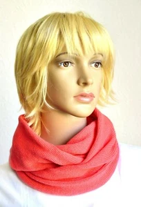 Hand made 100% cashmere women's pink snood scarf - Picture 1 of 5
