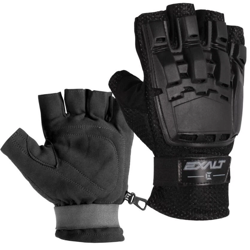 Exalt Hard Shell Gloves Black - Large / X-Large- Paintball