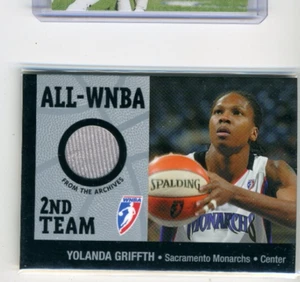 Yolanda Griffith HOF 2005 WNBA Rittenhouse Authentic Player Worn Jersey Card - Picture 1 of 1