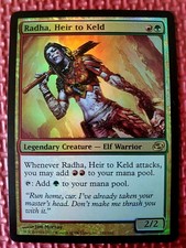 MtG Foil RADHA, HEIR TO KELD 162/165 Planar Chaos PLC Ships WORLDWIDE Magic SP