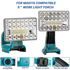 Lumière de travail LED 2000 LM pour Makita 18V LXT batterie li-ion 18W lampe de poche projecteur
