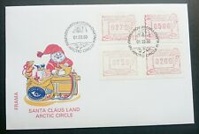 Finland Santa Claus Land Arctic Circle 1990 ATM Gift (Frama Label stamp FDC)