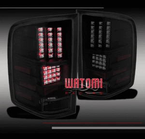 07-11 CHEVY SILVERADO LED ALTEZZA TAIL BRAKE LIGHT LAMP BLACK/SMOKE 08 09 10 SET - Picture 1 of 3