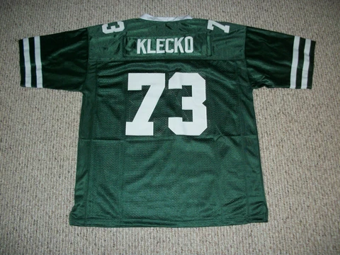 JOE KLECKO Unsigned Custom New York Green Sewn Football New Jersey Sizes S-3XL Cover