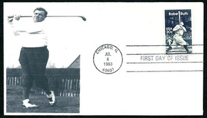 USA, SCOTT # 2046, FRANK PENNINGTON FDC COVER OF BASEBALL LEGEND BABE RUTH, 1983 - Picture 1 of 2