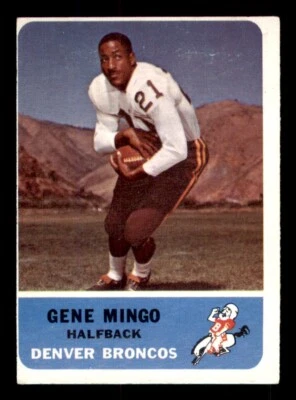 1962 Fleer Football #35 Gene Mingo VG/EX *d2 - Image 1 of 2