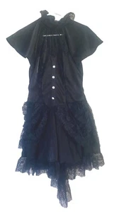 Women’s Spirit Halloween Victorian Goth Witch Costume Black Lace Size L - Picture 1 of 8