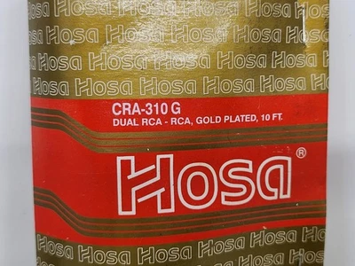 Cable RCA doble enchapado en oro Hosa® CRA-310 G 10 pies Foto 1 de 4