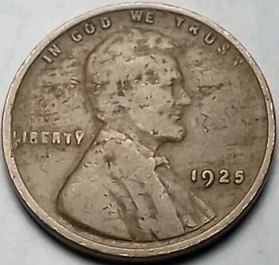 1925 P Lincoln Wheat Cent Collectible Coin ,Slight Lam Peel,Free Shipping,!!! - Image 1 of 4