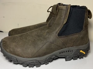 Merrell J88453 Mens Brown Suede Moab Adventure Chelsea WP Boot Size 9.5 - Picture 1 of 14