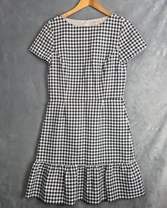Brooks Brothers Red Fleece Dress Size 8 – Ruffle Hem, Cotton Blend Lined,  NWT - Picture 1 of 13