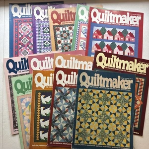 Lot Of 13 Quiltmaker The Pattern Magazine For Today’s Quilters 1982-1989 - Picture 1 of 24