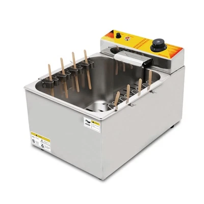 Commercial Electric Fryer Cheese Hot Dog Stick Machine Sausage Fryer 12L Fryer - Image 1 of 4