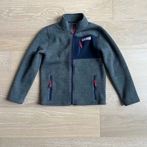Vineyard Vines Boys Full Zip Fleece Sweater Jacket Dark Gray Small 8-10 - Picture 1 of 6
