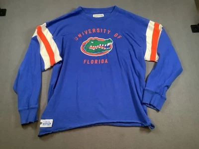 Florida Gators Pullover Sweater Mens Xl Throwback Majestic Section 101 Blue - Image 1 of 4