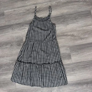 Abercrombie & Fitch Kids Girl Tiered Maxi Dress Tank Top Black White 15/16 - Picture 1 of 6