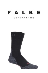 FALKE Mens Trekking Socks Hiking Sensitive Medium Cushioning Black - 1 Pair Pack - Picture 1 of 6