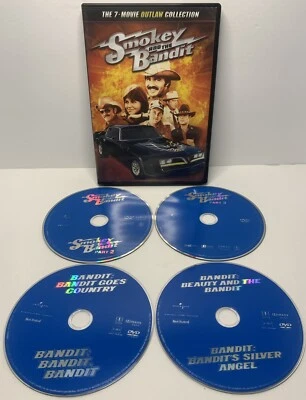 Smokey and the Bandit Outlaw Collection (DVD, 7 Films, Burt Reynolds, OOP) Cad - Image 1 of 4