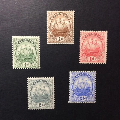 BroadviewStamps Bermuda #40-44 MH F-VF. - Image 1 of 2