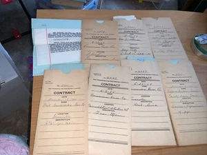 Vintage 1950-1960 railroad contracts various train lines with various vendors - Picture 1 of 8