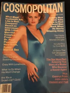 1987 OCTOBER COSMOPOLITAN MAGAZINE- LAURIE SHOEMAKER, PHOTO BY SCAVULLO - Picture 1 of 4