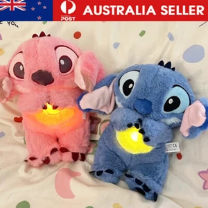 Stitch Breathing Musical Soothing Doll Sleep Toys Anxiety Relief Plush Toy Gift - Picture 1 of 13
