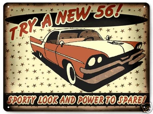 50's Dodge hardtop car METAL SIGN 2 door vintage style showroom gift decor 259 - Picture 1 of 2