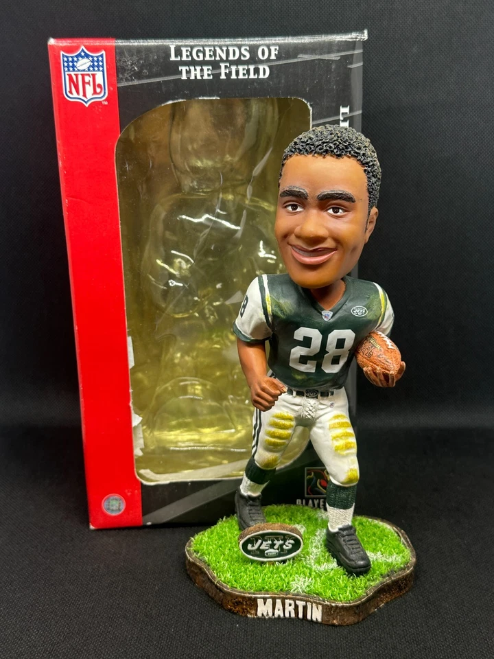 Curtis Martin Leyendas del Campo Bobblehead Forever Coleccionable 5000 Jets RARO Foto 1 de 4