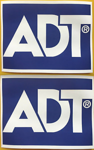 Pair (2) Replacement ADT Logo Alarm Bell Box Stickers