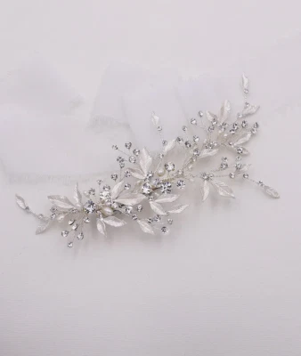 Pearl Leaf Large Wedding Clip Bridal Hair Accessories Wedding Hair Clip - Image 1 of 4