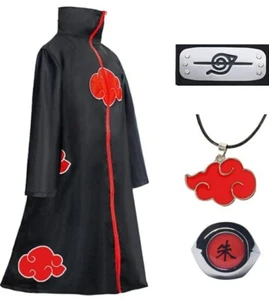 Amycute Akatsuki Uchiha Coat for Children and Adults Size Medium Manga Cosplay - Picture 1 of 7