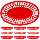  10 Pcs Chips Snack Basket Plastic Makeup Pallets Bread Serving Bbq Decor