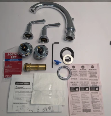 Tapicería de bañera romana American Standard T052900.002 menos ducha cromada NUEVA devolución Foto 1 de 4