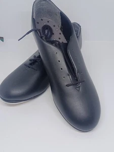 Capezio 442 Mens Shoes US 9 M Black Vegan Tap Dance NIB - Picture 1 of 17