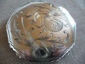 antike Puderdose 800 Silber 100g netto Art Deco - Bild 1 von 15